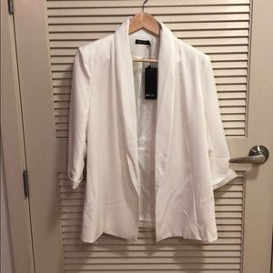 Nasty Gal White Blazer and matching pants